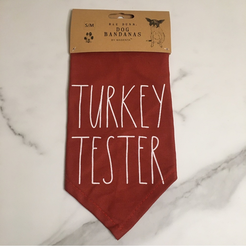 Rae Dunn Turkey Tester Dog Bandana